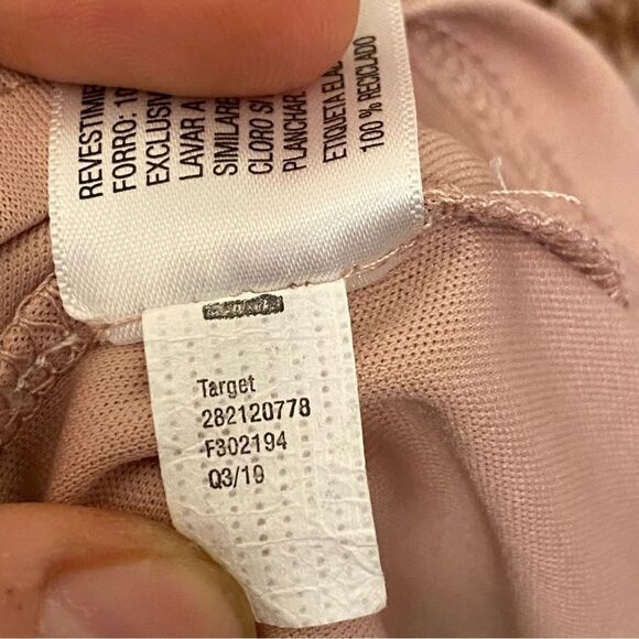 Xhilaration Snake Skin Print gold spaghetti strap padded corset smocked Dress M - Picture 12 of 13